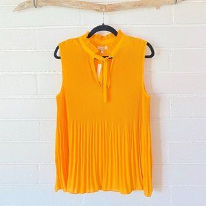 NWT Max Studio Pin Pleat Sleeveless Blouse XXL